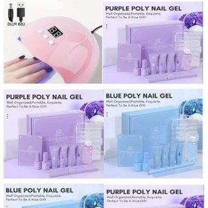 54W LED UV Lamp + 5 KITS -Makartt Poly Nail Extension Kits